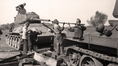In the Tank Centre in Bela Crkva, 1948